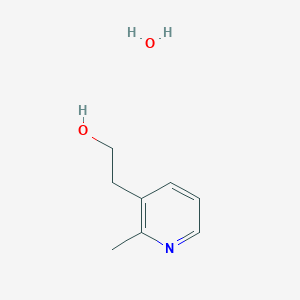 molecular formula C8H13NO2 B13123015 2-(2-Methylpyridin-3-yl)ethan-1-olhydrate 