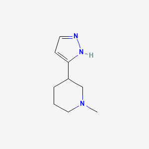 1-Methyl-3-(1H-pyrazol-3-yl)piperidine