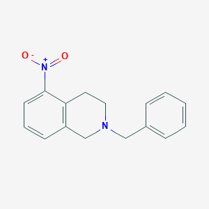 molecular formula C16H16N2O2 B13123039 2-Benzyl-5-nitro-1,2,3,4-tetrahydroisoquinoline 