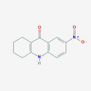 molecular formula C13H12N2O3 B1312305 7-硝基-1,3,4,10-四氢吖啶-9(2H)-酮 CAS No. 873412-28-3