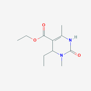 Ethyl 4-ethyl-3,6-dimethyl-2-oxo-1,2,3,4-tetrahydropyrimidine-5-carboxylate