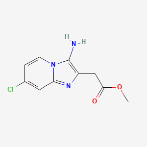 Methyl2-(3-amino-7-chloroimidazo[1,2-a]pyridin-2-yl)acetate