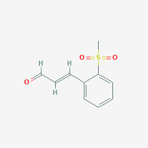 3-(2-Methanesulfonylphenyl)prop-2-enal