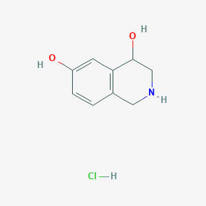 molecular formula C9H12ClNO2 B131231 1,2,3,4-Tetrahydro-4,6-isoquinolinediol Hydrochloride CAS No. 72511-88-7