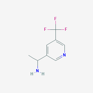 1-(5-(Trifluoromethyl)pyridin-3-yl)ethan-1-amine