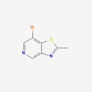 molecular formula C7H5BrN2S B13123120 7-Bromo-2-methylthiazolo[4,5-c]pyridine 