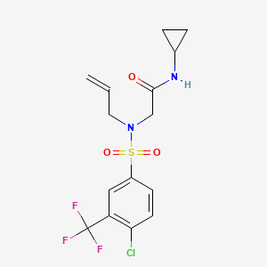 2-((N-Allyl-4-chloro-3-(trifluoromethyl)phenyl)sulfonamido)-N-cyclopropylacetamide