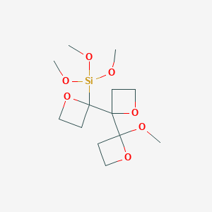 trimethoxy-[2-[2-(2-methoxyoxetan-2-yl)oxetan-2-yl]oxetan-2-yl]silane