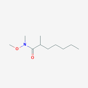 molecular formula C10H21NO2 B13123202 N-Methoxy-N,2-dimethylheptanamide 