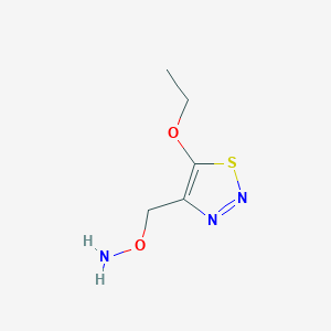 O-((5-Ethoxy-1,2,3-thiadiazol-4-yl)methyl)hydroxylamine