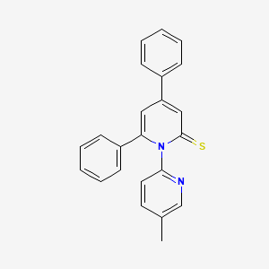 molecular formula C23H18N2S B13123219 [1(2H),2'-Bipyridine]-2-thione, 5'-methyl-4,6-diphenyl- CAS No. 62219-35-6