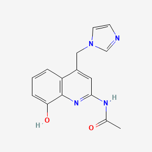 N-(4-((1H-Imidazol-1-yl)methyl)-8-hydroxyquinolin-2-yl)acetamide