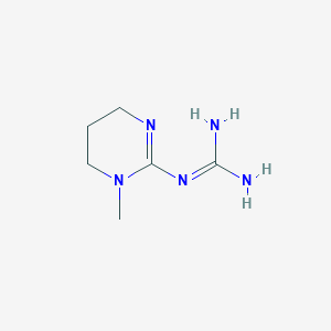 molecular formula C6H13N5 B13123233 1-(1-Methyl-1,4,5,6-tetrahydropyrimidin-2-yl)guanidine 