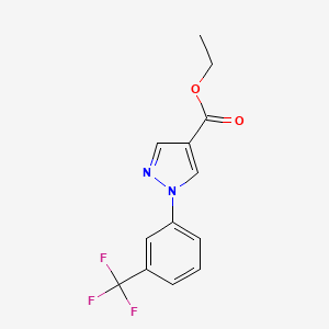 Ethyl 1-(3-(trifluoromethyl)phenyl)-1H-pyrazole-4-carboxylate