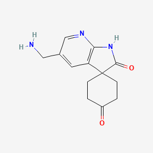 5'-(Aminomethyl)spiro[cyclohexane-1,3'-pyrrolo[2,3-b]pyridine]-2',4(1'H)-dione