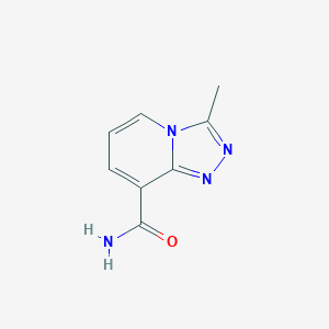 molecular formula C8H8N4O B13123293 3-Methyl-[1,2,4]triazolo[4,3-a]pyridine-8-carboxamide 