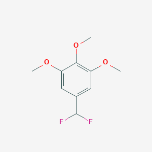 molecular formula C10H12F2O3 B13123348 5-(Difluoromethyl)-1,2,3-trimethoxybenzene 