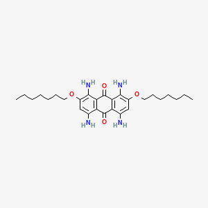 1,4,5,8-Tetraamino-2,7-bis(heptyloxy)anthracene-9,10-dione