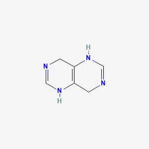 molecular formula C6H8N4 B13123383 3,4,7,8-Tetrahydropyrimido[5,4-d]pyrimidine 