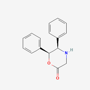 molecular formula C16H15NO2 B1312340 (5R,6S)-5,6-二苯基吗啉-2-酮 CAS No. 282735-66-4