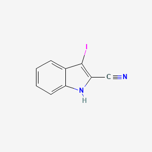 molecular formula C9H5IN2 B1312344 3-碘-1H-吲哚-2-腈 CAS No. 51796-65-7