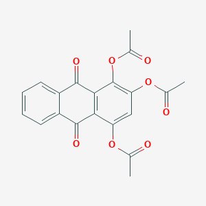 molecular formula C20H14O8 B13123472 9,10-Dioxo-9,10-dihydroanthracene-1,2,4-triyl triacetate CAS No. 10228-14-5