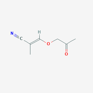 2-Methyl-3-(2-oxopropoxy)acrylonitrile