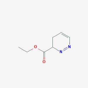 molecular formula C7H10N2O2 B13123513 Ethyl 3,4-dihydropyridazine-3-carboxylate 