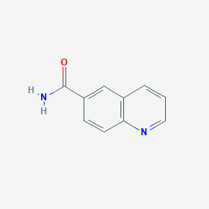 molecular formula C10H8N2O B1312354 喹啉-6-甲酰胺 CAS No. 5382-43-4