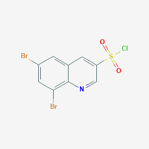 6,8-Dibromoquinoline-3-sulfonylchloride