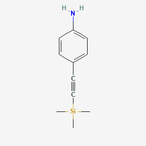 B1312356 4-((Trimethylsilyl)ethynyl)aniline CAS No. 75867-39-9