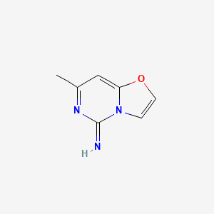 molecular formula C7H7N3O B13123567 7-Methyl-5H-oxazolo[3,2-c]pyrimidin-5-imine 