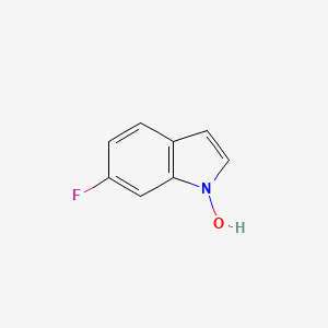 molecular formula C8H6FNO B13123573 6-Fluoro-1H-indol-1-ol 