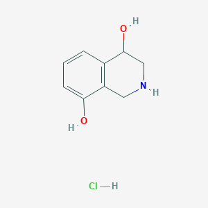molecular formula C9H12ClNO2 B131236 1,2,3,4-Tetrahydro-4,8-isoquinolinediol Hydrochloride CAS No. 72511-87-6