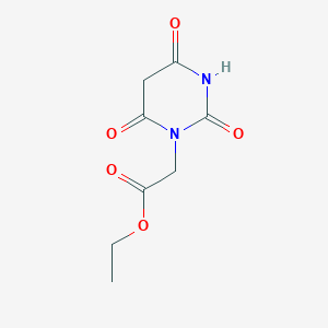 molecular formula C8H10N2O5 B1312360 Ethyl 2-(2,4,6-trioxotetrahydropyrimidin-1(2H)-yl)acetate CAS No. 98629-84-6