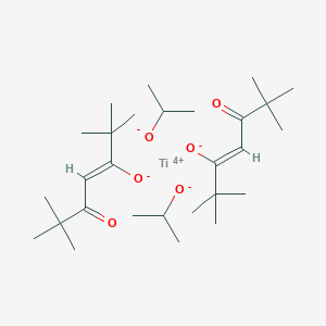 propan-2-olate;(Z)-2,2,6,6-tetramethyl-5-oxohept-3-en-3-olate;titanium(4+)