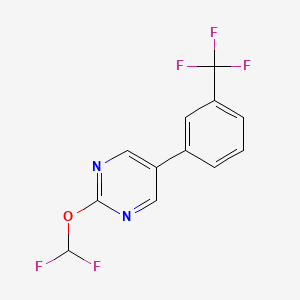 2-(Difluoromethoxy)-5-(3-(trifluoromethyl)phenyl)pyrimidine