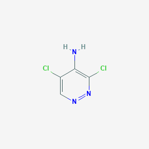 molecular formula C4H3Cl2N3 B1312374 3,5-二氯吡啶嗪-4-胺 CAS No. 53180-76-0
