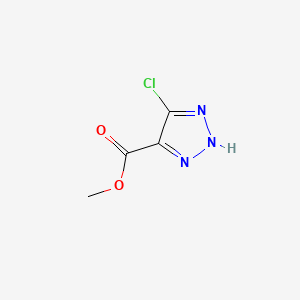 molecular formula C4H4ClN3O2 B1312376 5-Chloro-1H-1,2,3-triazole-4-carboxylic acid methyl ester CAS No. 88474-33-3