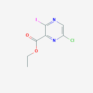 Ethyl6-chloro-3-iodopyrazine-2-carboxylate