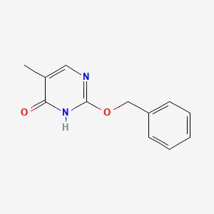 molecular formula C12H12N2O2 B13123784 2-(Benzyloxy)-5-methylpyrimidin-4(1H)-one 