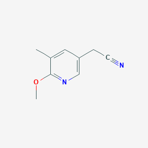 2-(6-Methoxy-5-methylpyridin-3-yl)acetonitrile