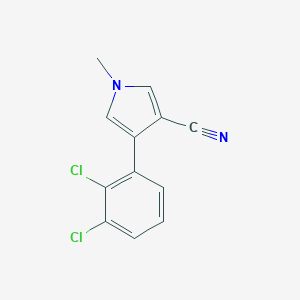 molecular formula C12H8Cl2N2 B131238 4-(2,3-Dichlorophenyl)-1-methyl-1h-pyrrole-3-carbonitrile CAS No. 156428-56-7