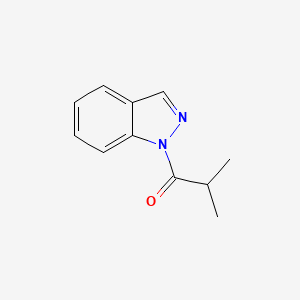 molecular formula C11H12N2O B13123802 1-(1H-Indazol-1-yl)-2-methylpropan-1-one 