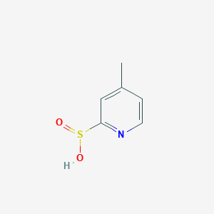 molecular formula C6H7NO2S B13123839 4-Methylpyridine-2-sulfinic acid 