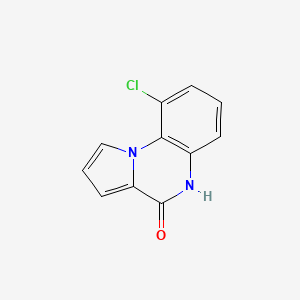 molecular formula C11H7ClN2O B13123881 9-Chloropyrrolo[1,2-a]quinoxalin-4(5H)-one 