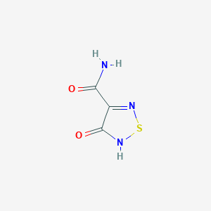 molecular formula C3H3N3O2S B13123888 4-Oxo-4,5-dihydro-1,2,5-thiadiazole-3-carboxamide 