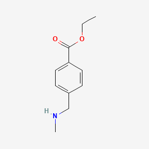 molecular formula C11H15NO2 B13123908 Ethyl4-((methylamino)methyl)benzoate 