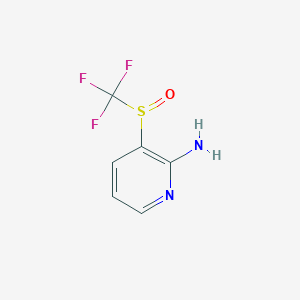 3-((Trifluoromethyl)sulfinyl)pyridin-2-amine