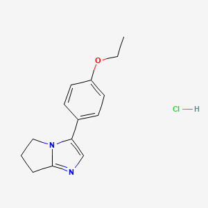 molecular formula C14H17ClN2O B13123940 3-(4-Ethoxy-phenyl)-6,7-dihydro-5H-pyrrolo[1,2-a]imidazole 